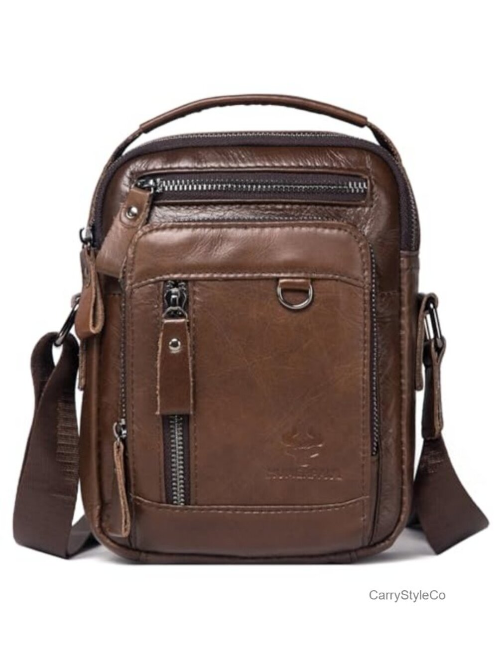 Men's Leather Messenger Bag Crossbody Shoulder Handbag Satchel